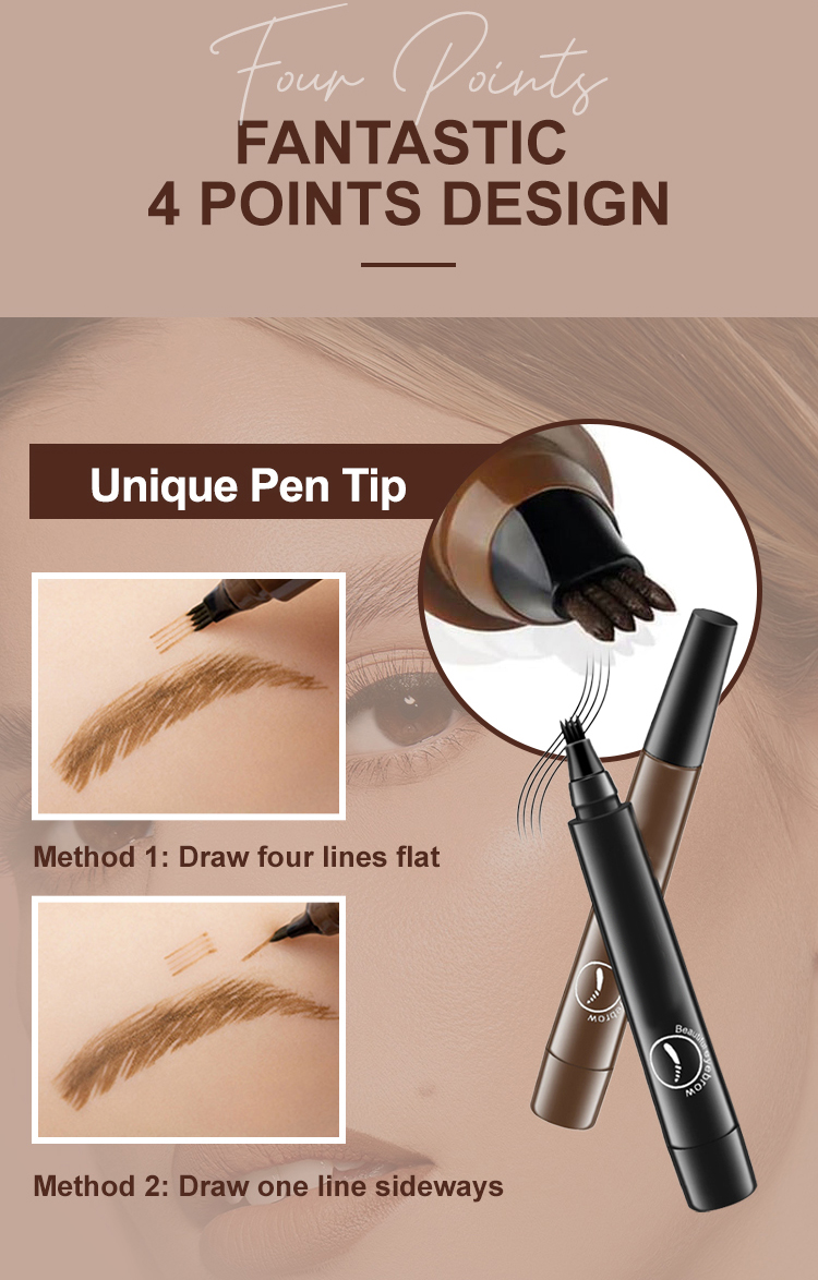 🔥Waterproof Four-tip Beard and Eyebrow Pen✨